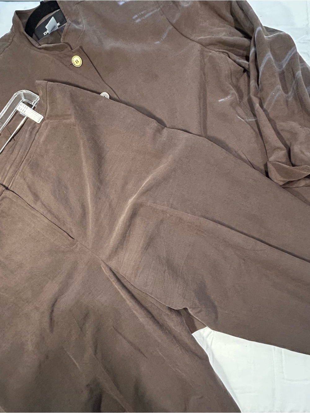 Jones New York Women’s Dress Cropped/Capri Pants and Jacket Silk Linen Blend 16